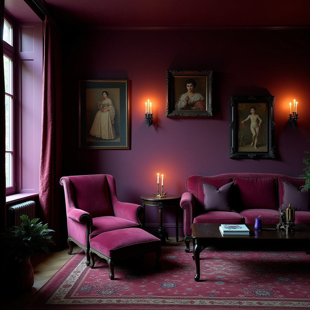 Cozy Gothic Living Room 27