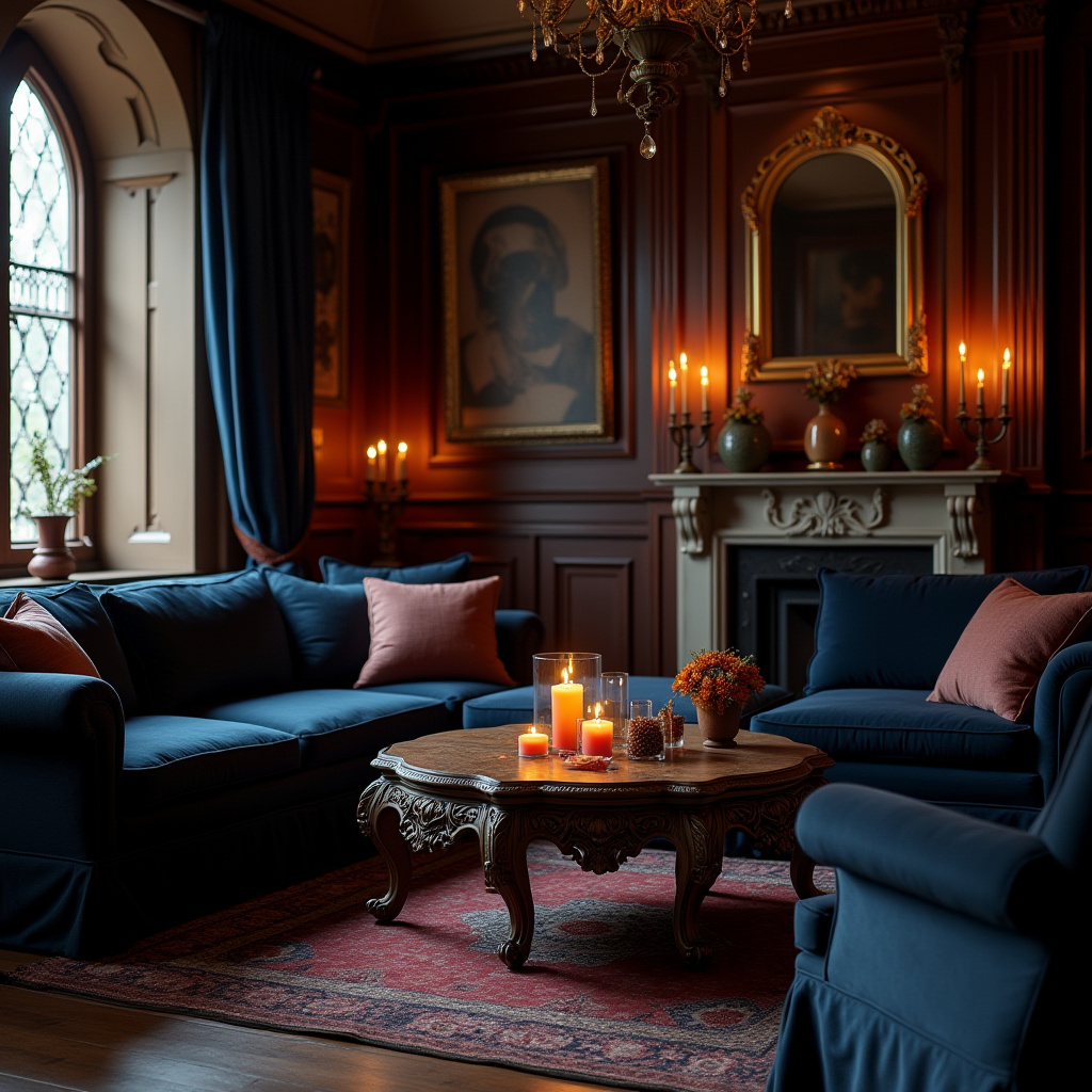 Cozy Gothic Living Room 28