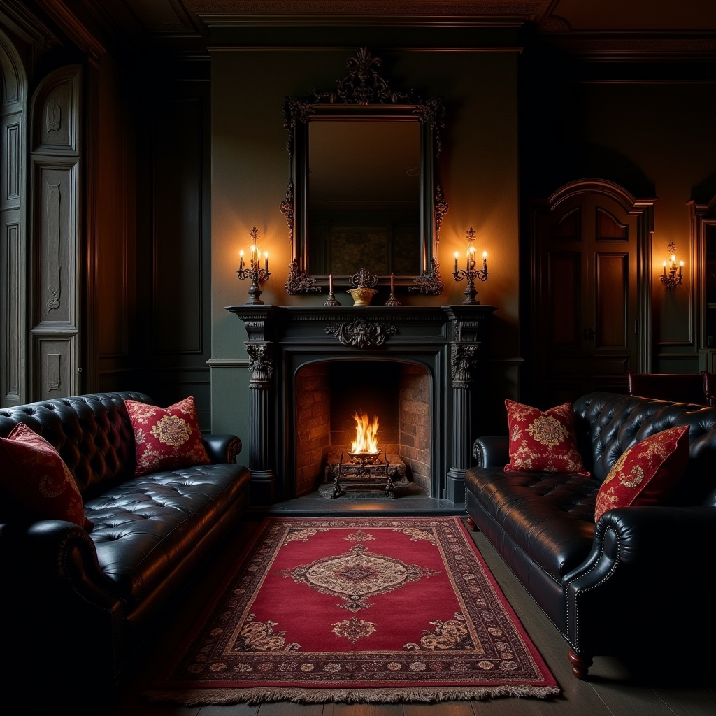 Cozy Gothic Living Room 6