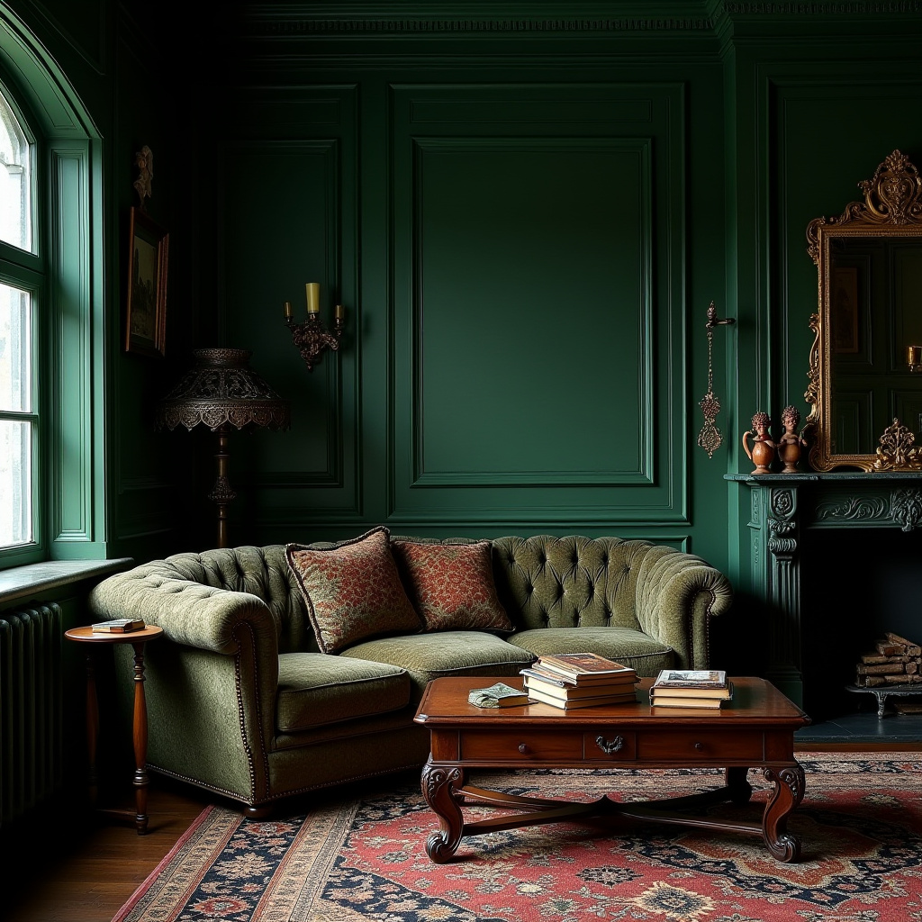 Cozy Gothic Living Room 7