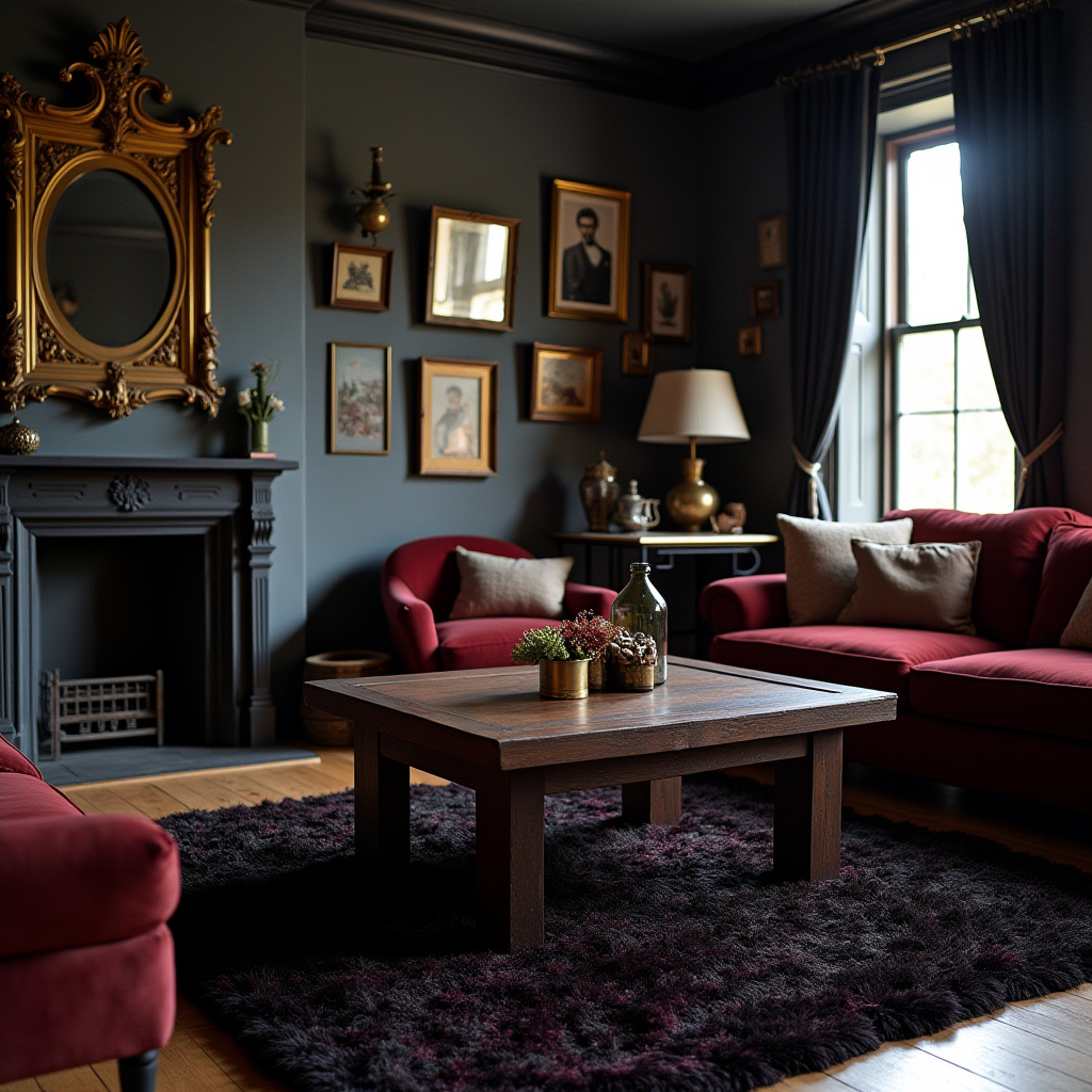 Cozy Gothic Living Room 8