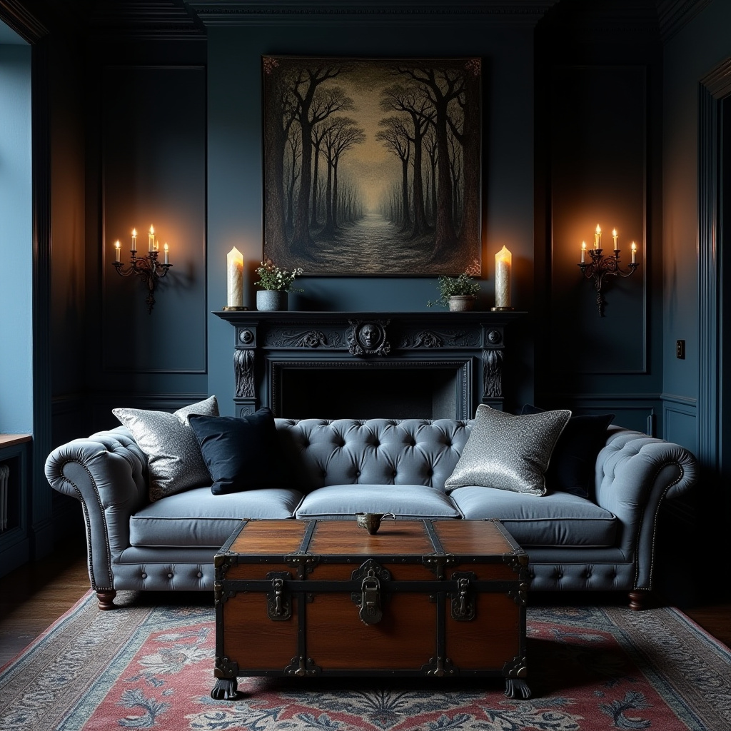 Cozy Gothic Living Room 9