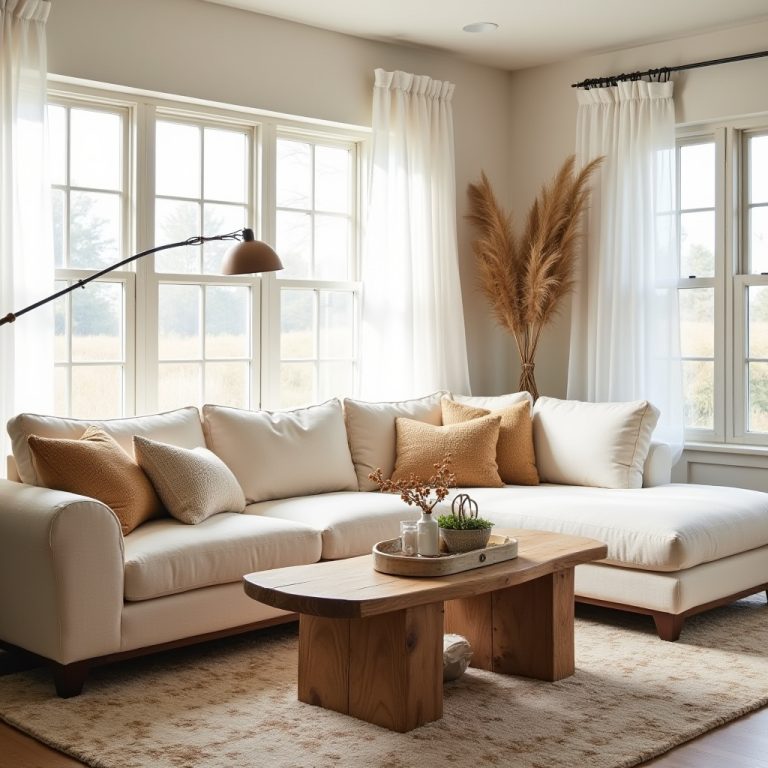 Cream Sofa Living Room 1