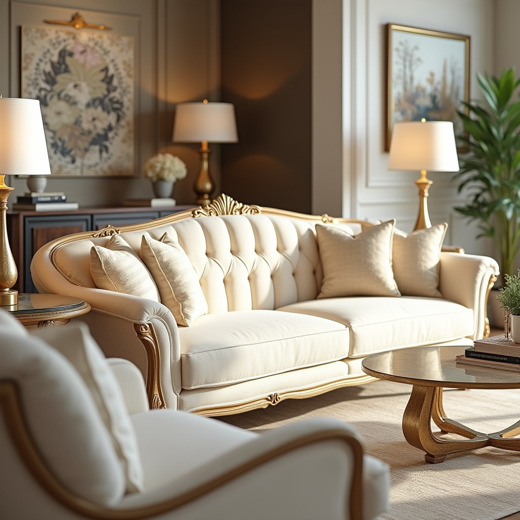 Cream Sofa Living Room 23