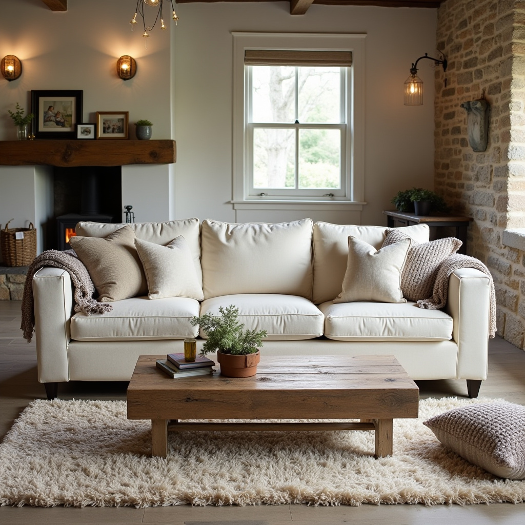 Cream Sofa Living Room 5