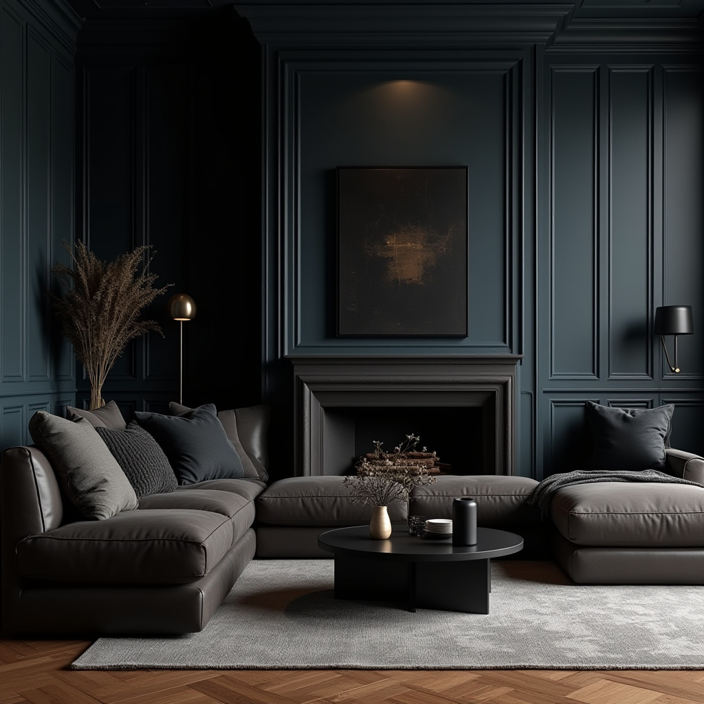 Dark Aesthetic Living Room Ideas 11