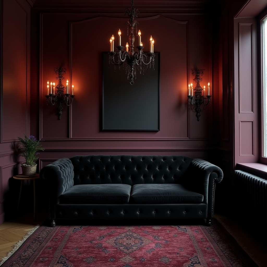 Dark Aesthetic Living Room Ideas 12