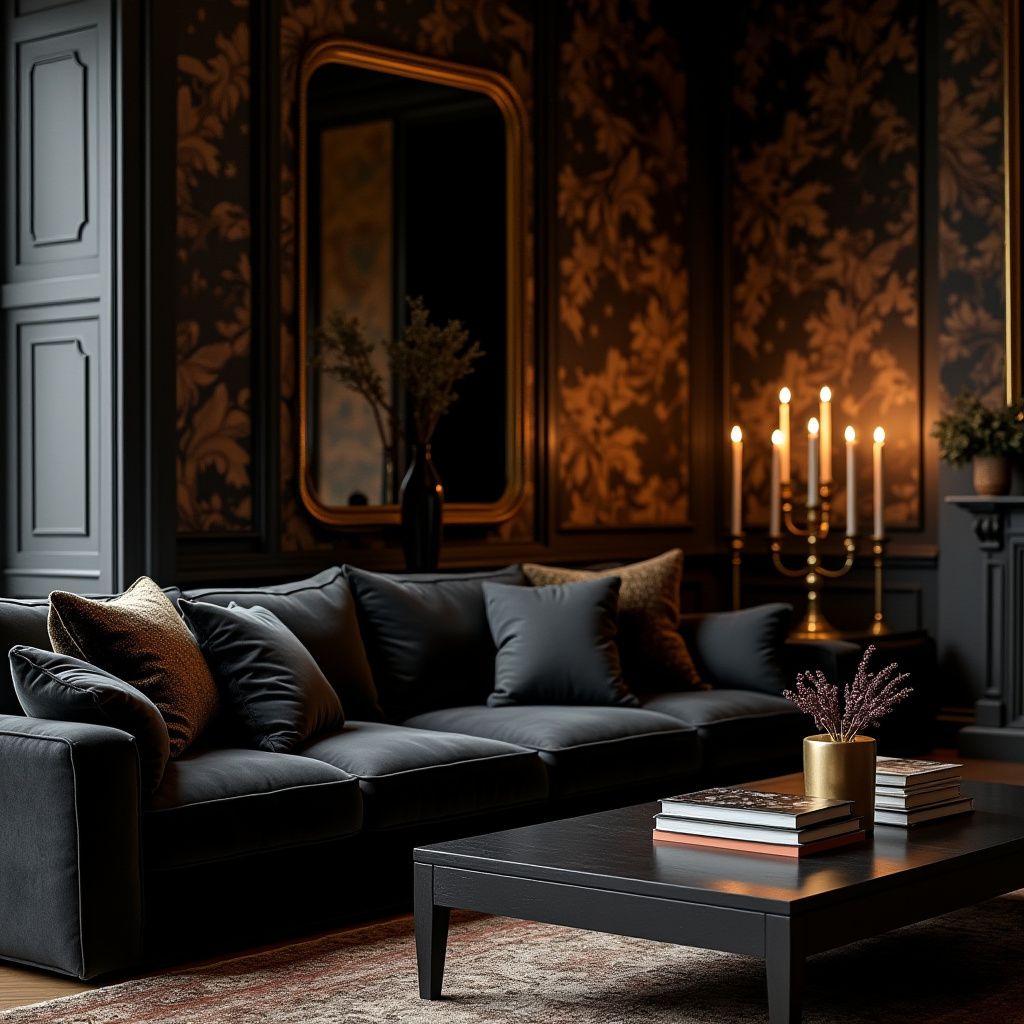 Dark Aesthetic Living Room Ideas 15