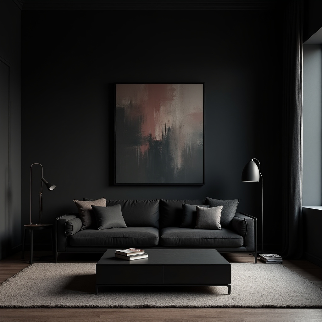 Dark Aesthetic Living Room Ideas 22