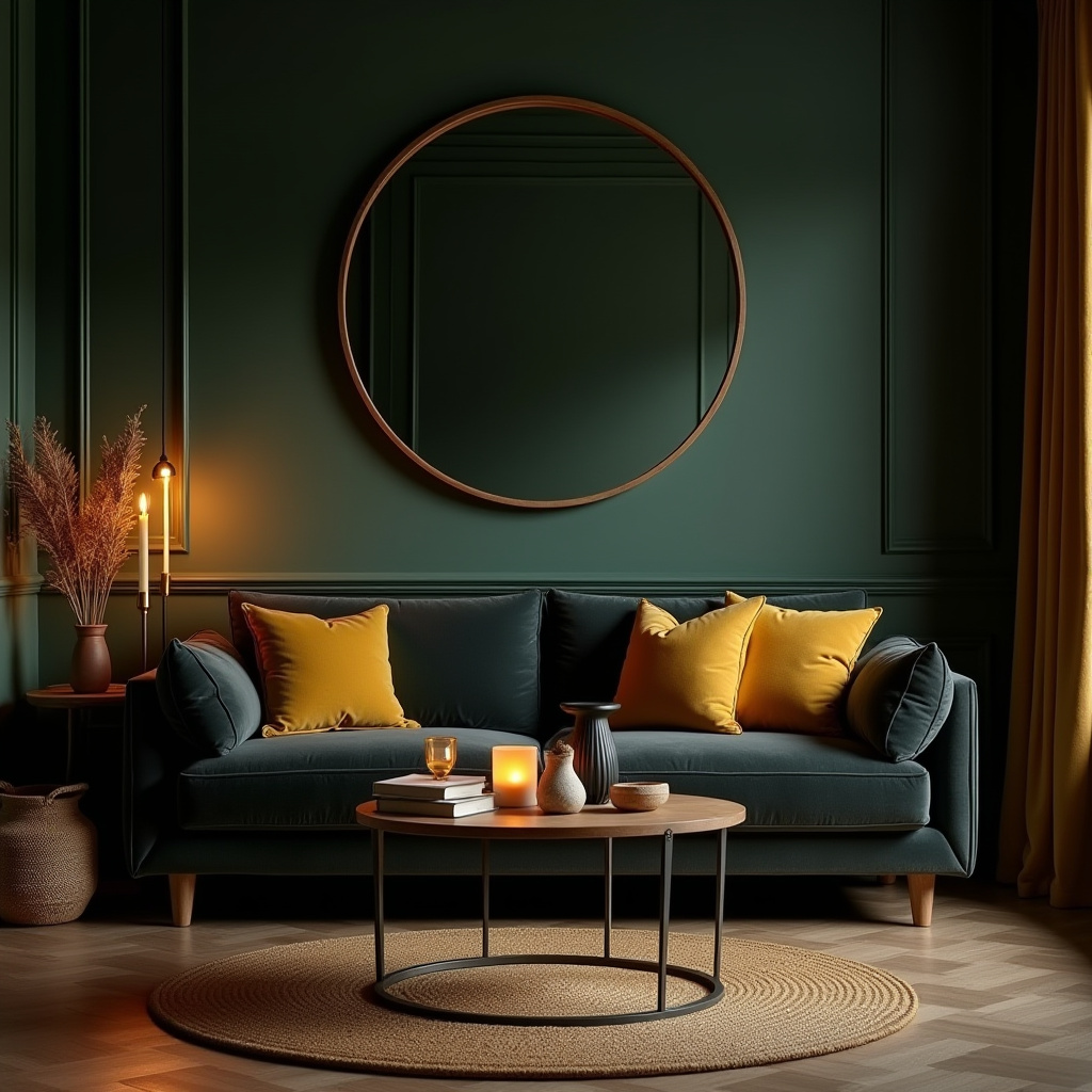 Dark Aesthetic Living Room Ideas 26