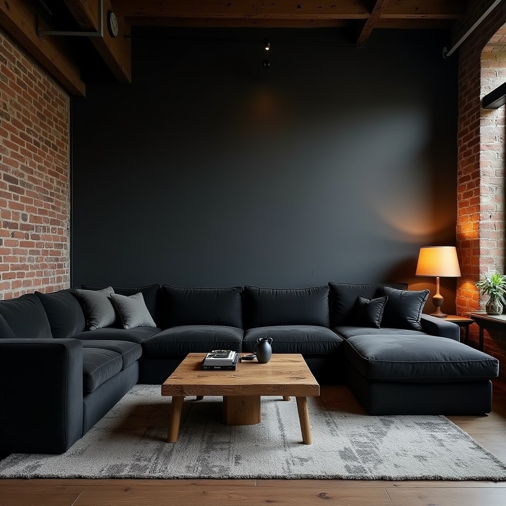 Dark Aesthetic Living Room Ideas 27