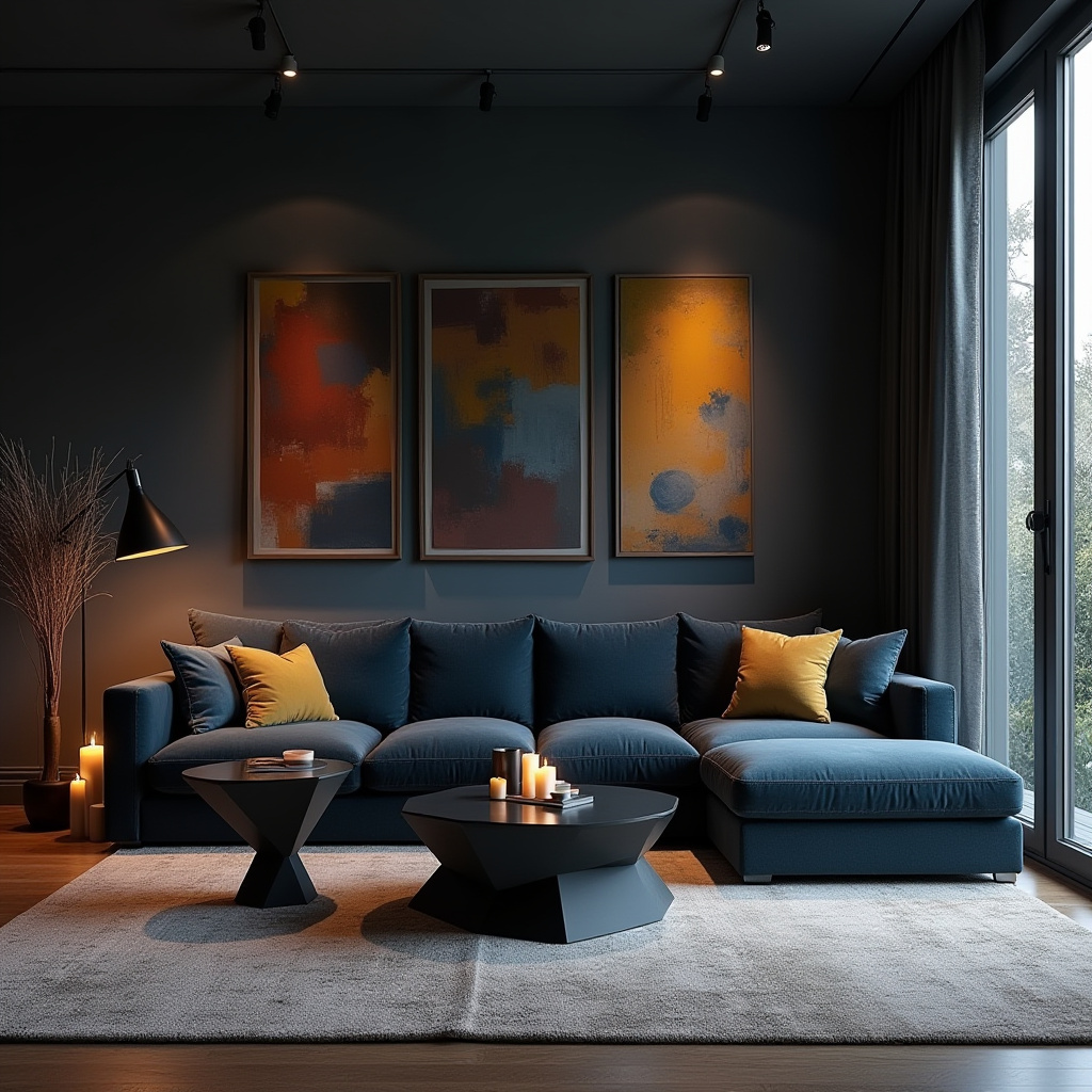 Dark Aesthetic Living Room Ideas 28