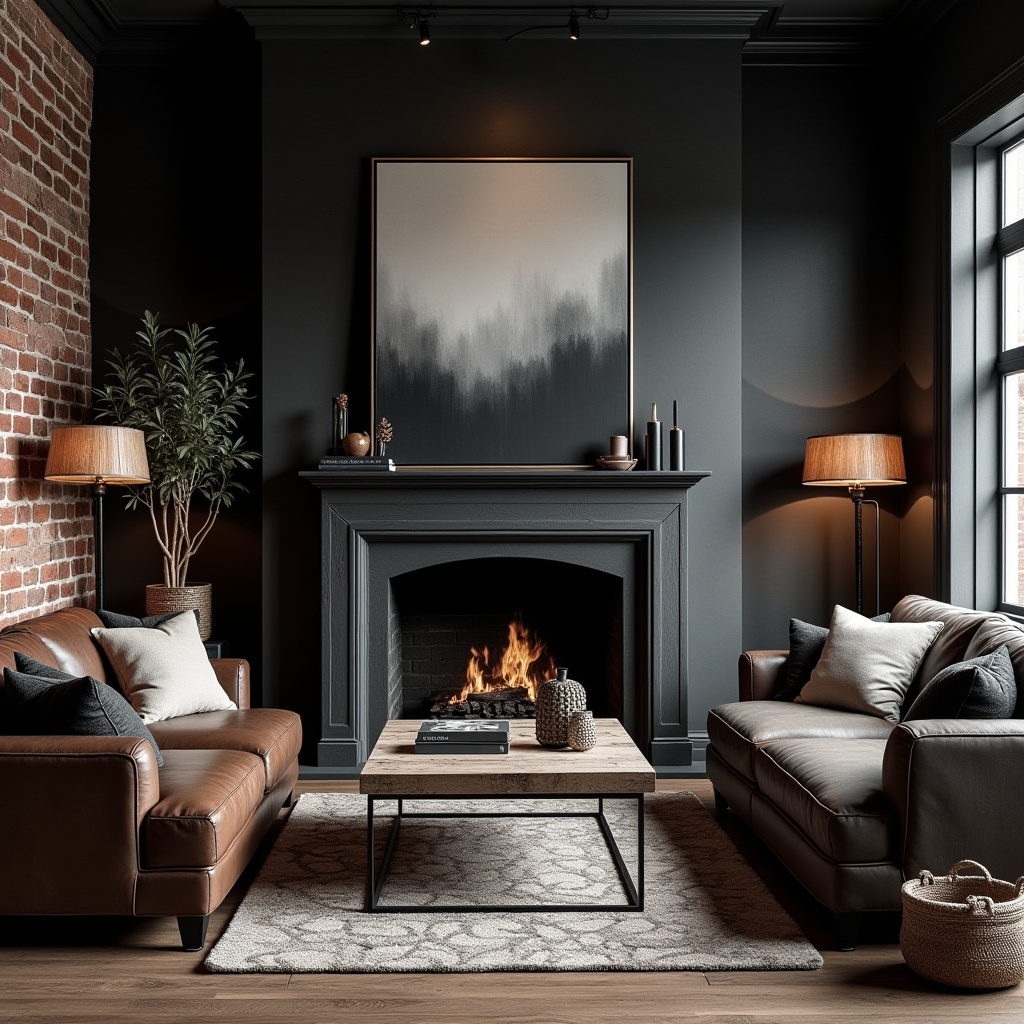 Dark Aesthetic Living Room Ideas 3