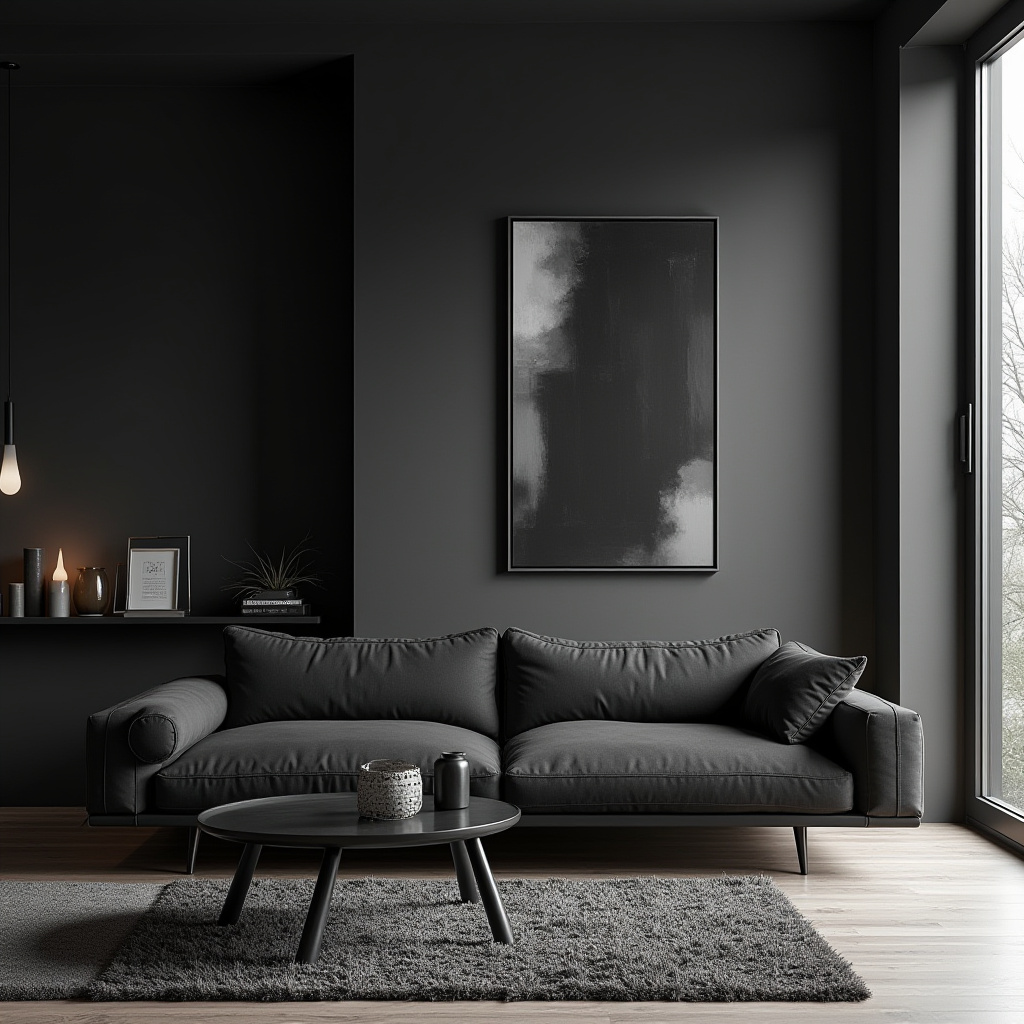 Dark Aesthetic Living Room Ideas 7