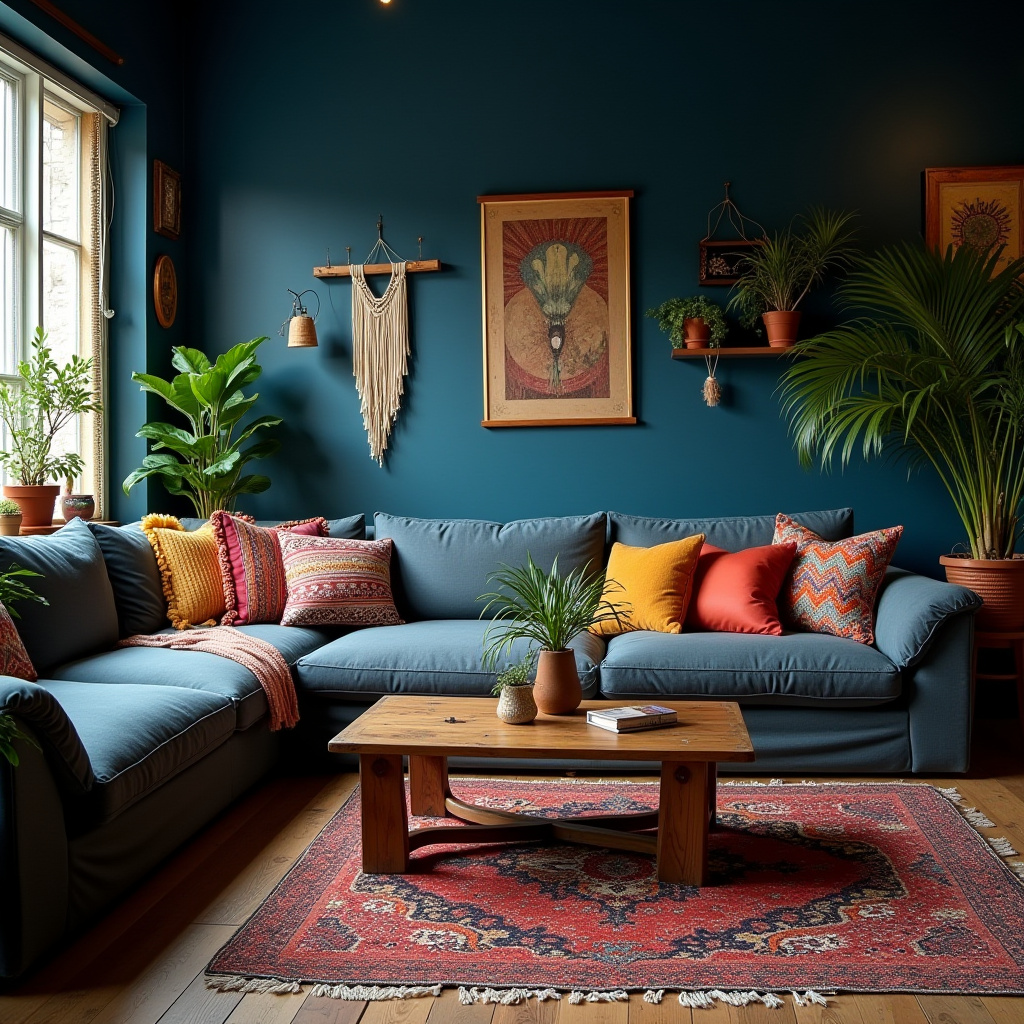 Dark Blue Living Room 3
