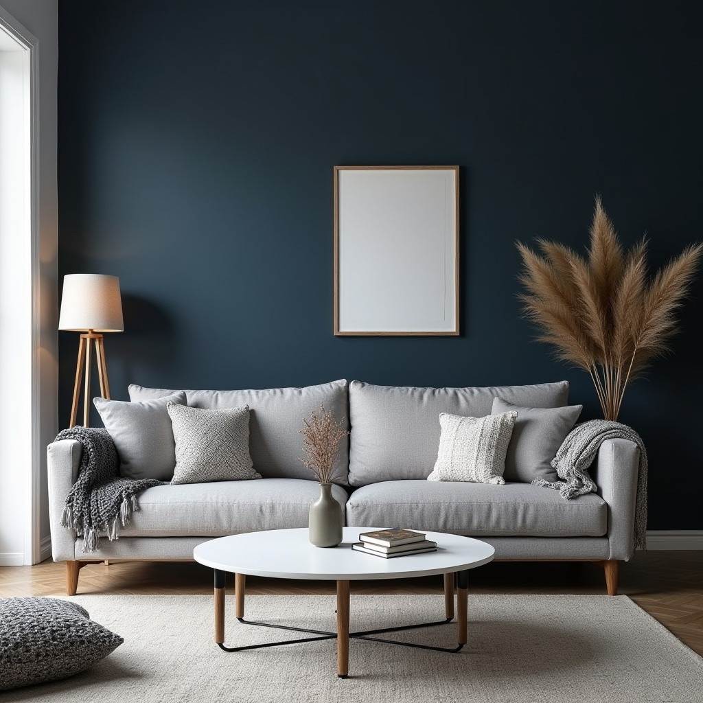 Dark Blue Living Room 5