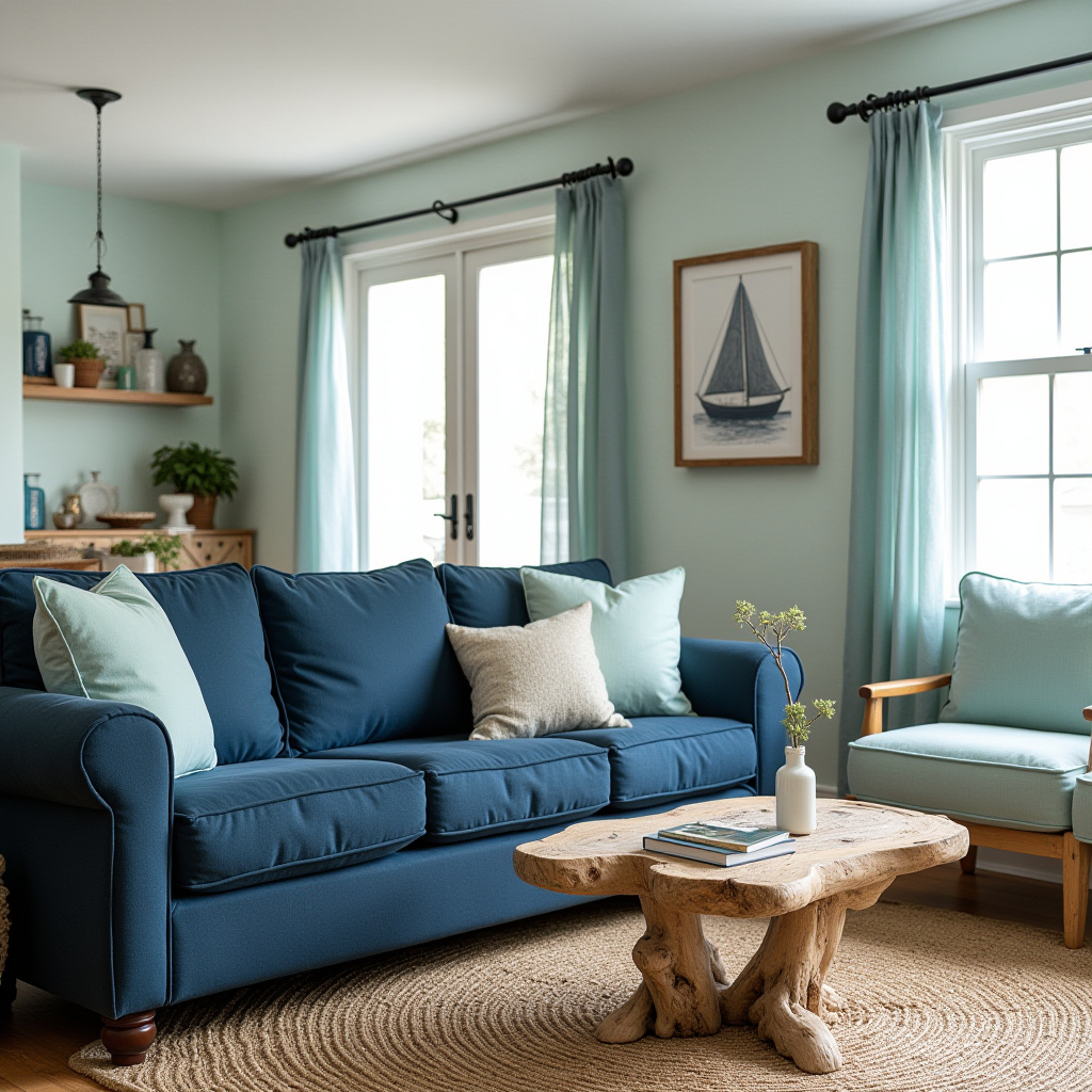 Dark Blue Living Room 9