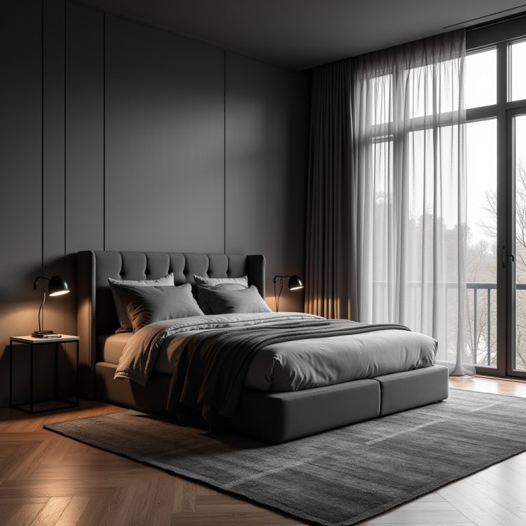 Dark Grey Bedroom Ideas 1