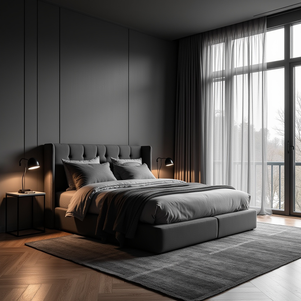 Dark Grey Bedroom Ideas 1