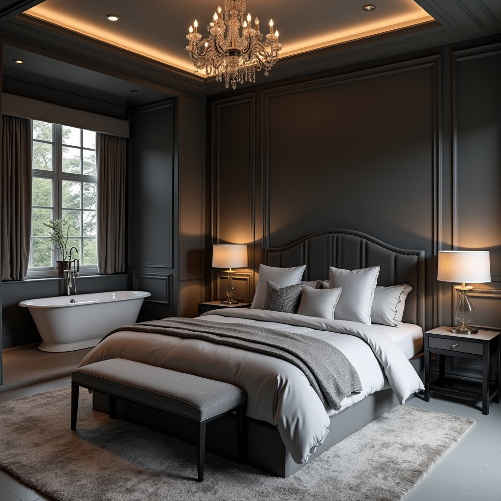Dark Grey Bedroom Ideas 13