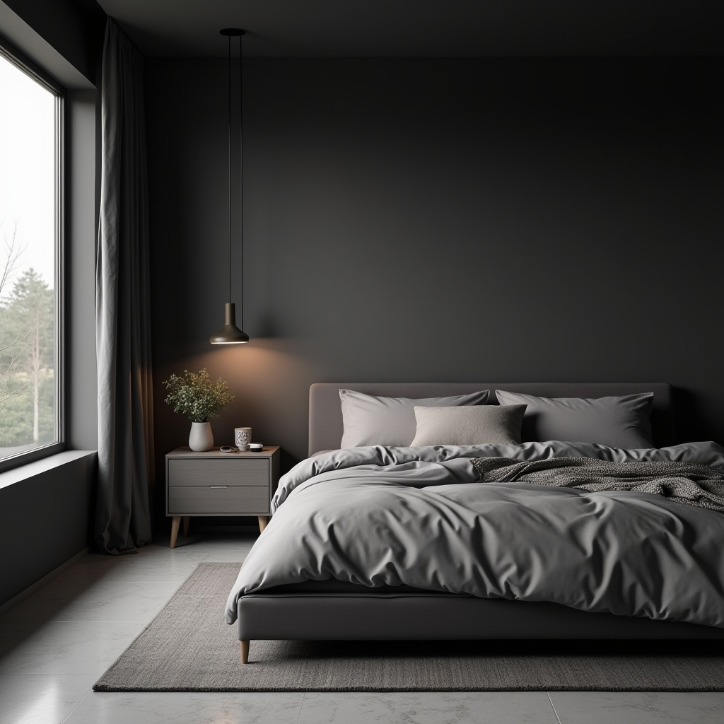 Dark Grey Bedroom Ideas 26