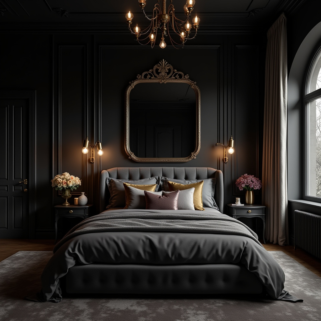 Dark Grey Bedroom Ideas 30
