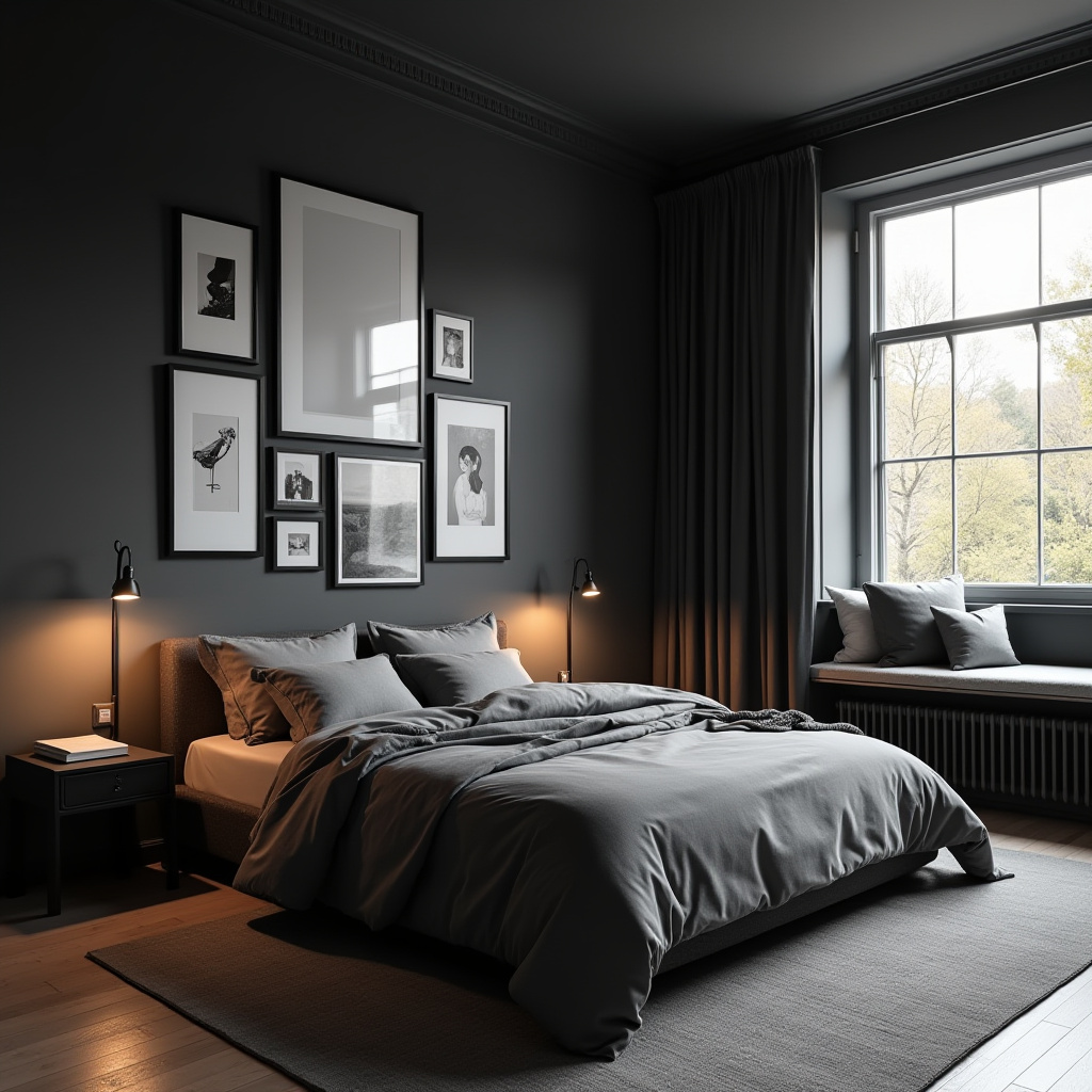 Dark Grey Bedroom Ideas 8