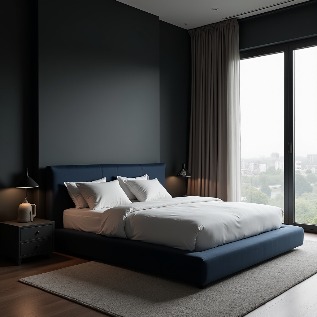 Dark Minimalist Bedroom 25