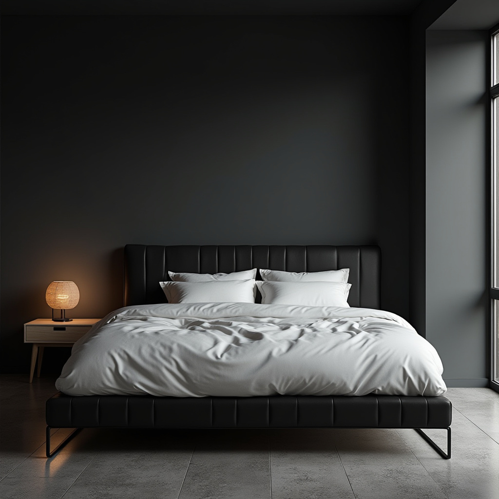 Dark Minimalist Bedroom 27