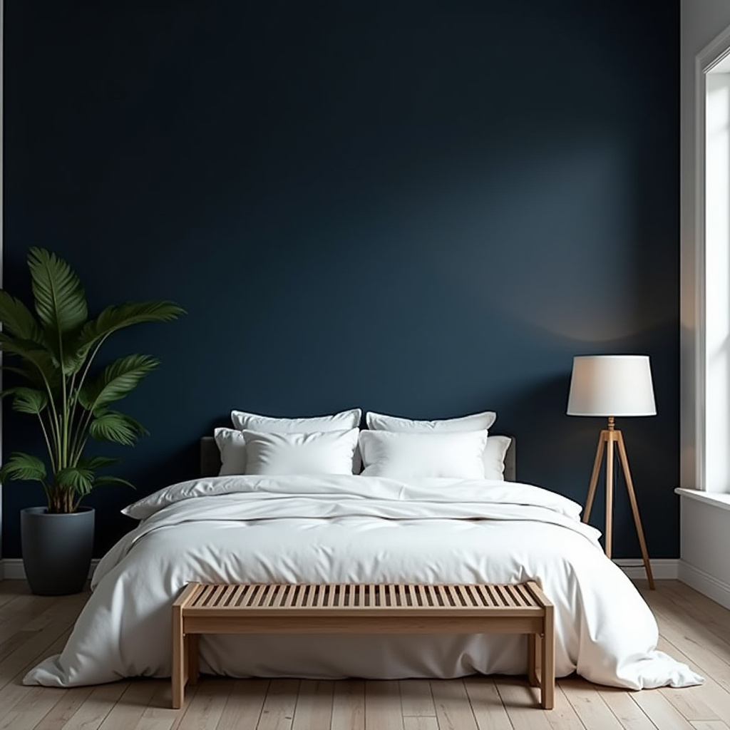 Dark Minimalist Bedroom 6