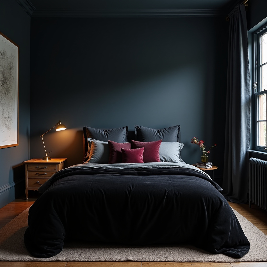 Dark Moody Bedroom 1