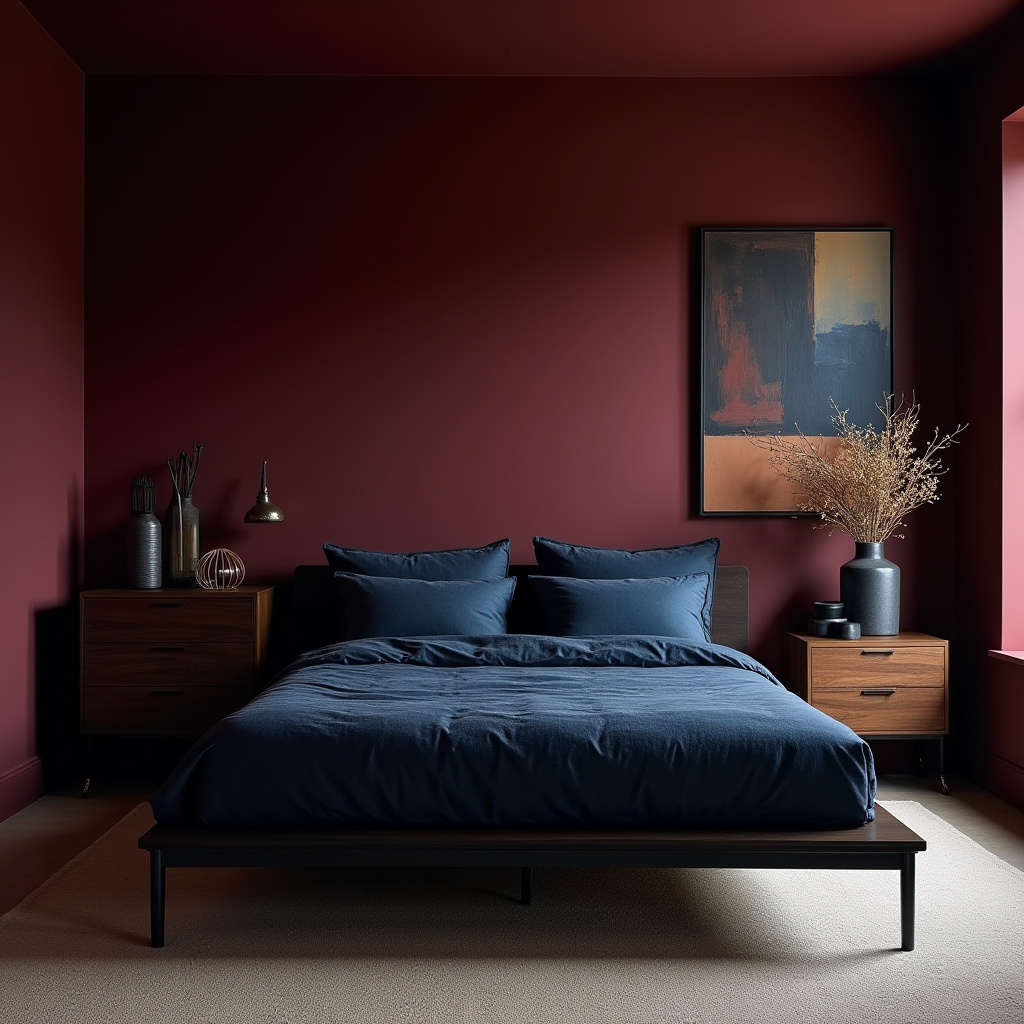 Dark Moody Bedroom 12