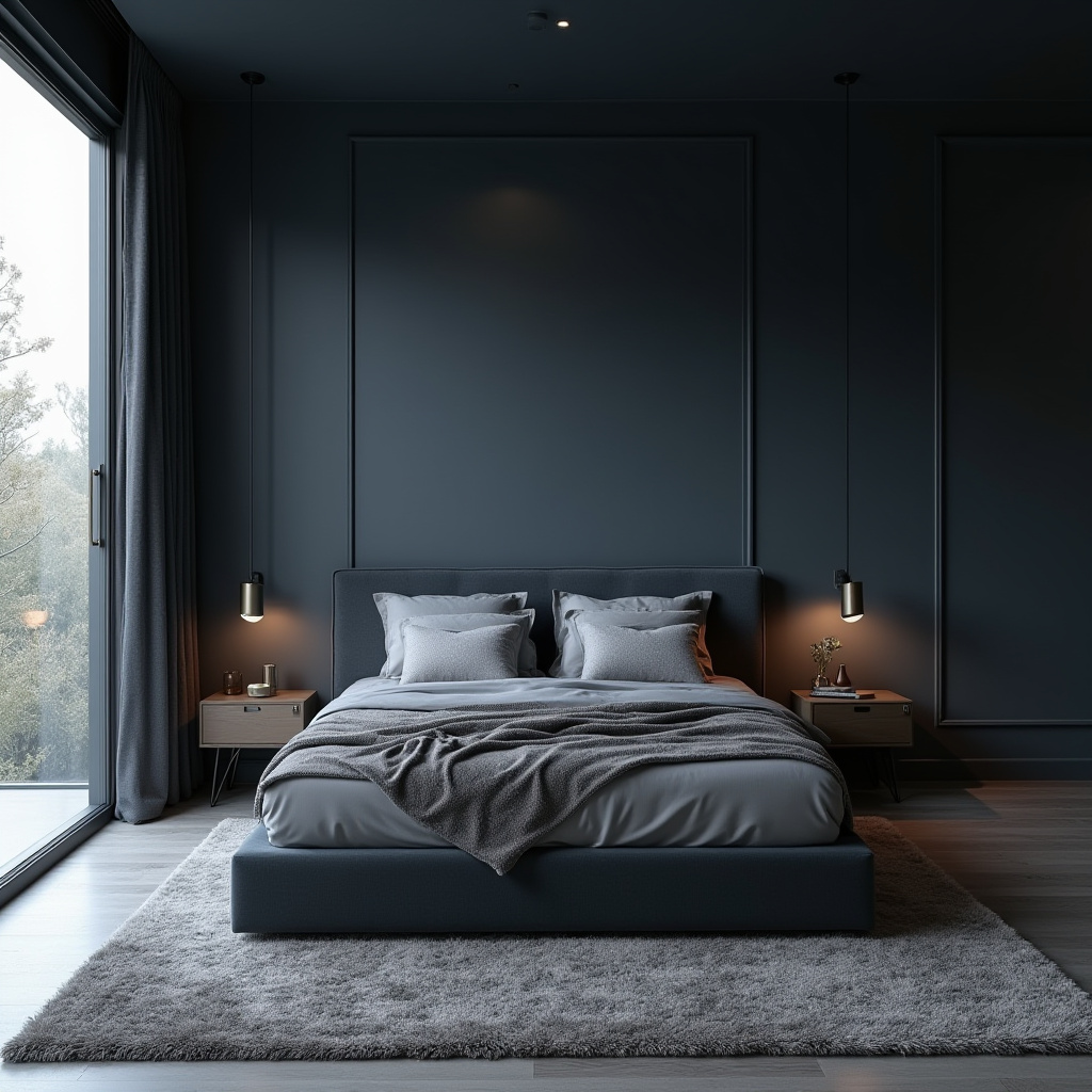 Dark Moody Bedroom 14