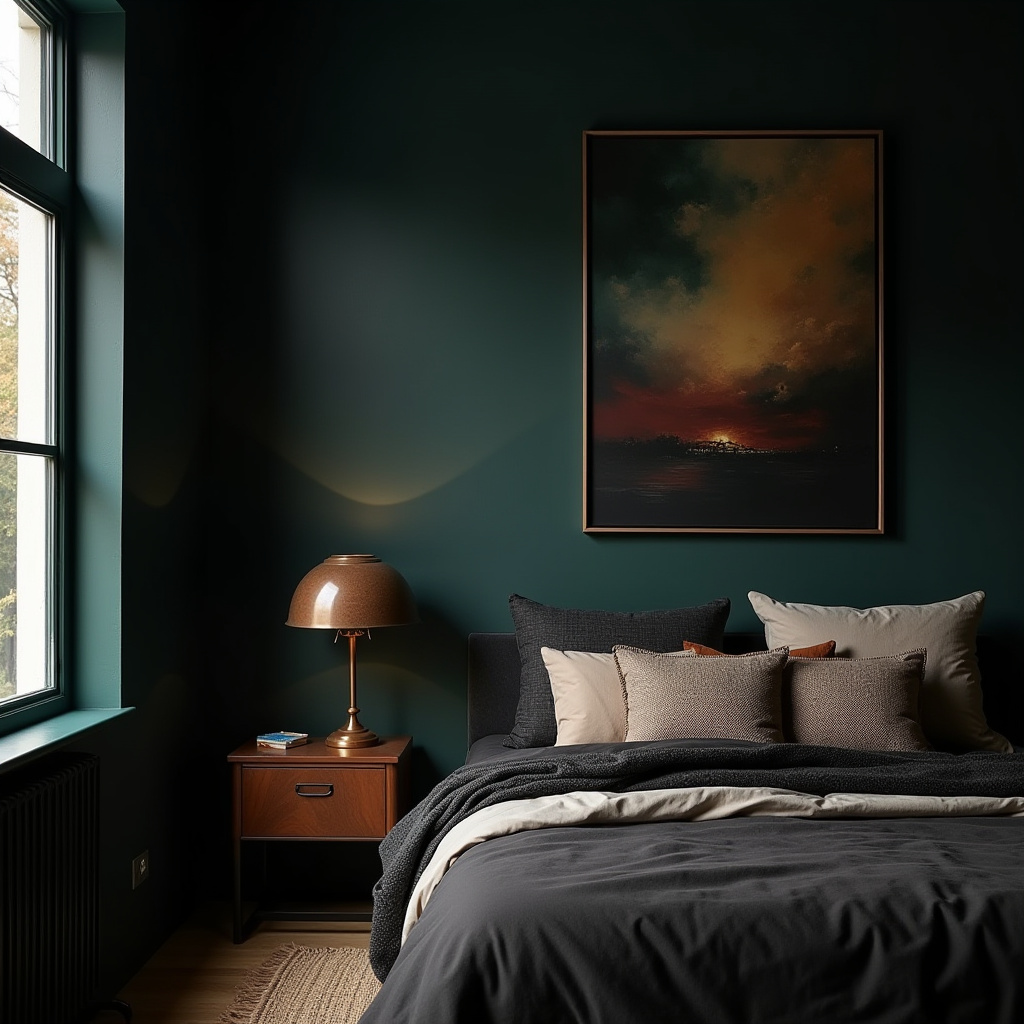 Dark Moody Bedroom 22