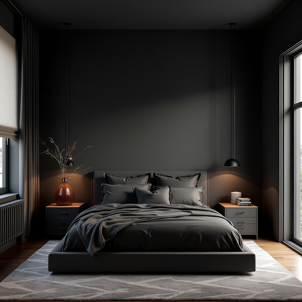 Dark Moody Bedroom 27