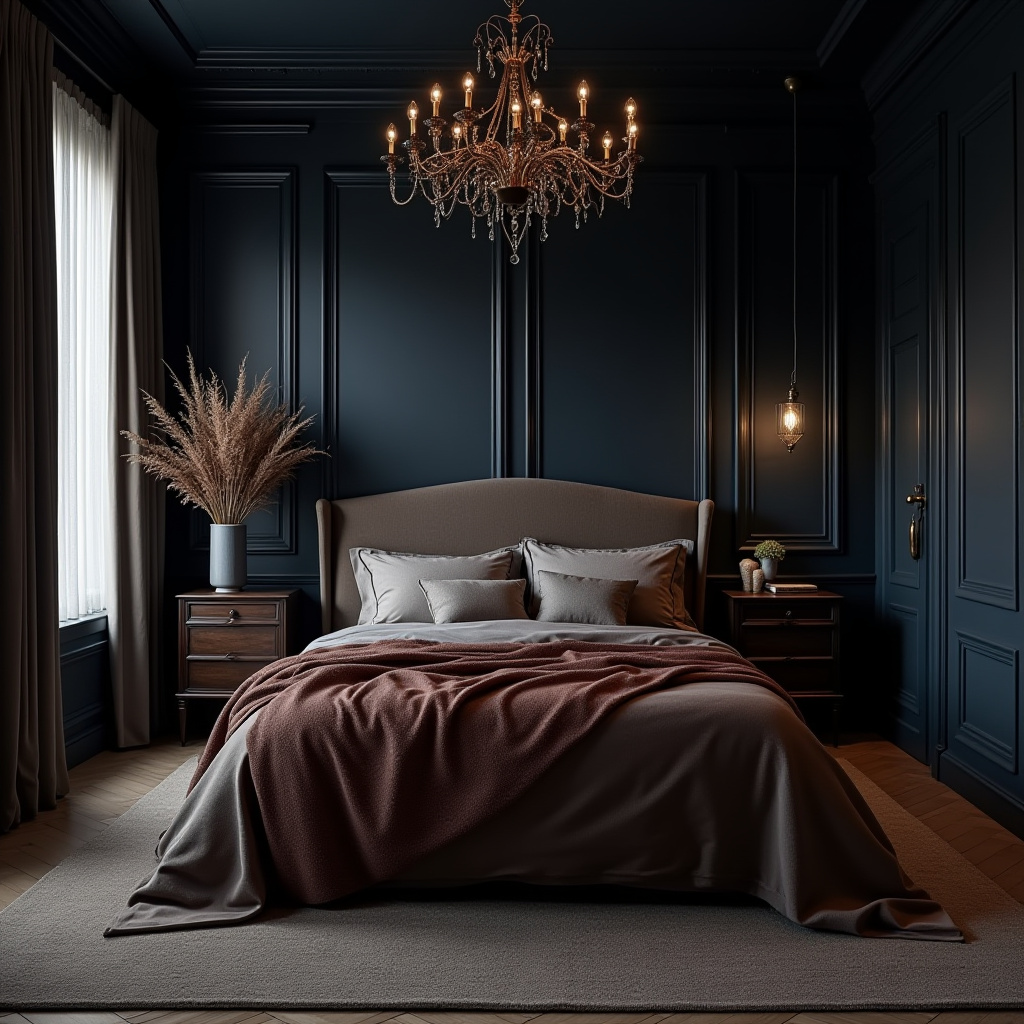 Dark Moody Bedroom 29