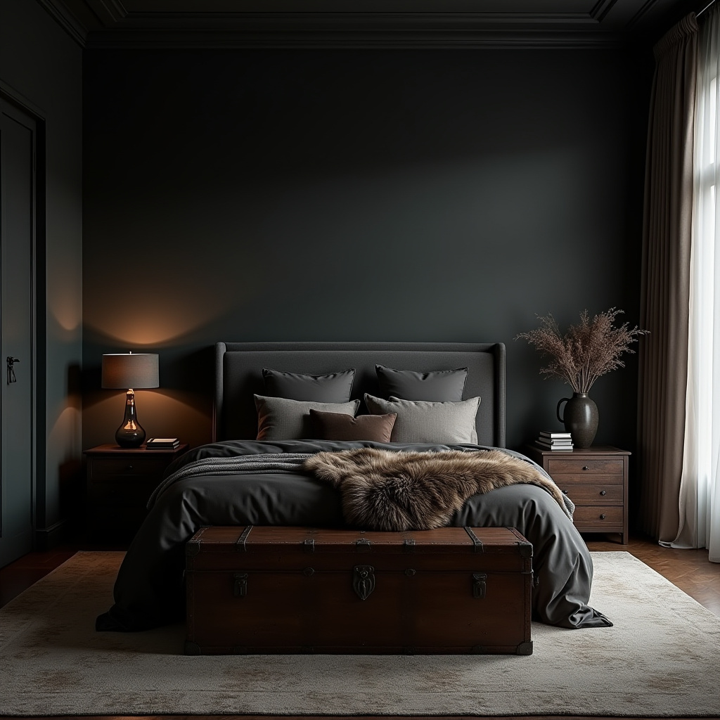 Dark Moody Bedroom 5