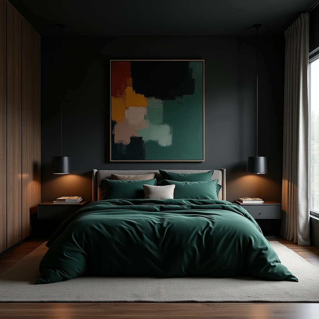 Dark Moody Bedroom 6