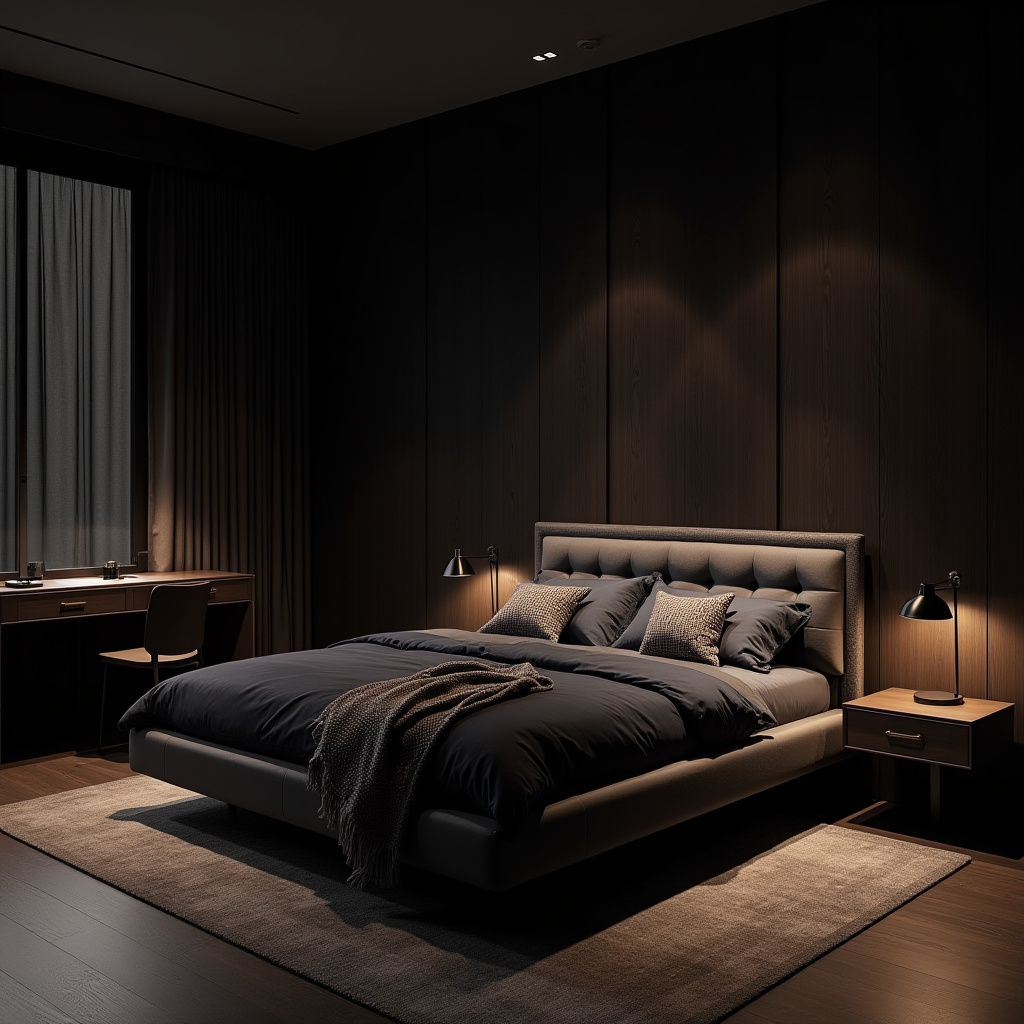Dark Moody Bedroom 7