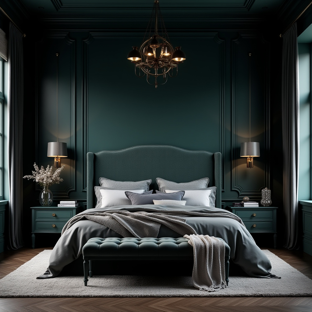 Dark Moody Bedroom 9