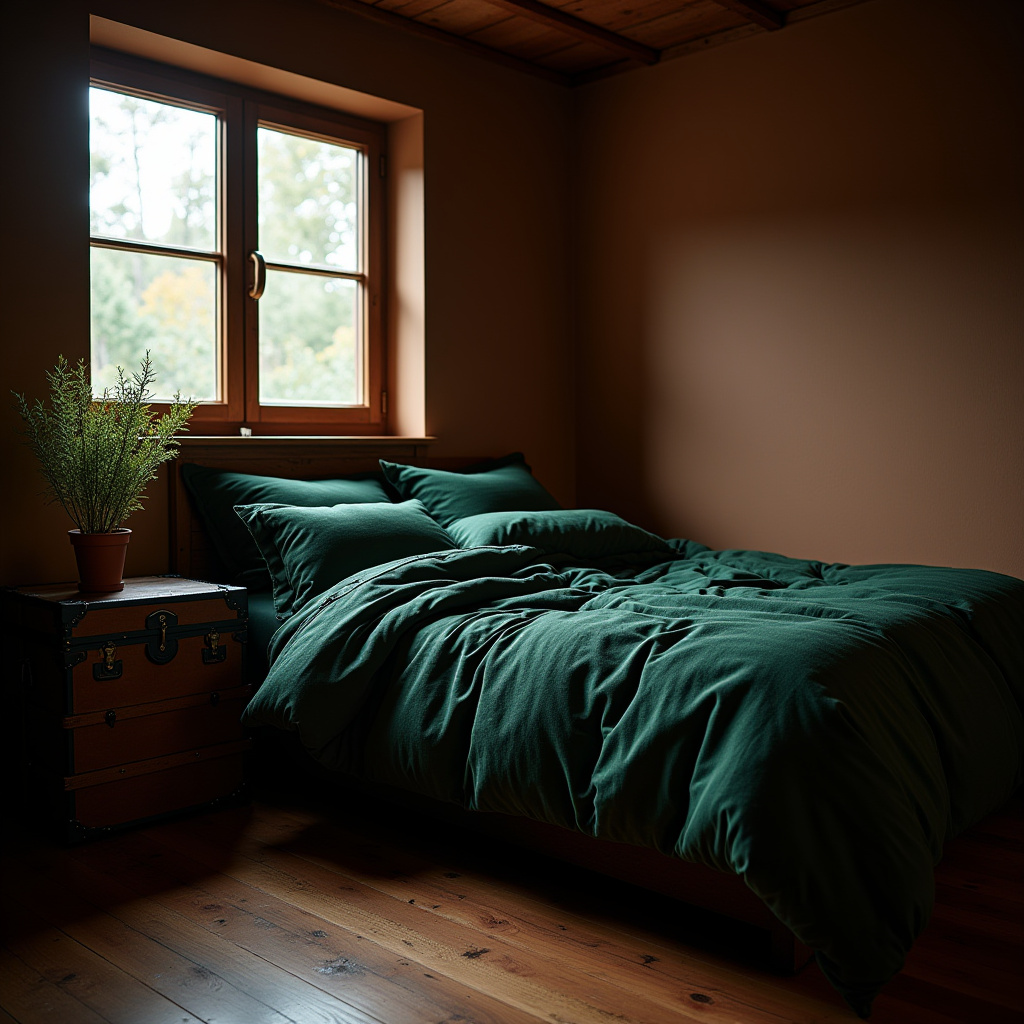 Dark Rustic Bedroom 10