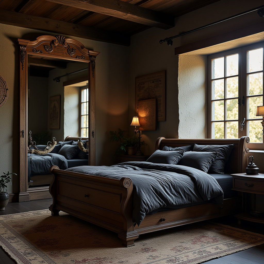 Dark Rustic Bedroom 14