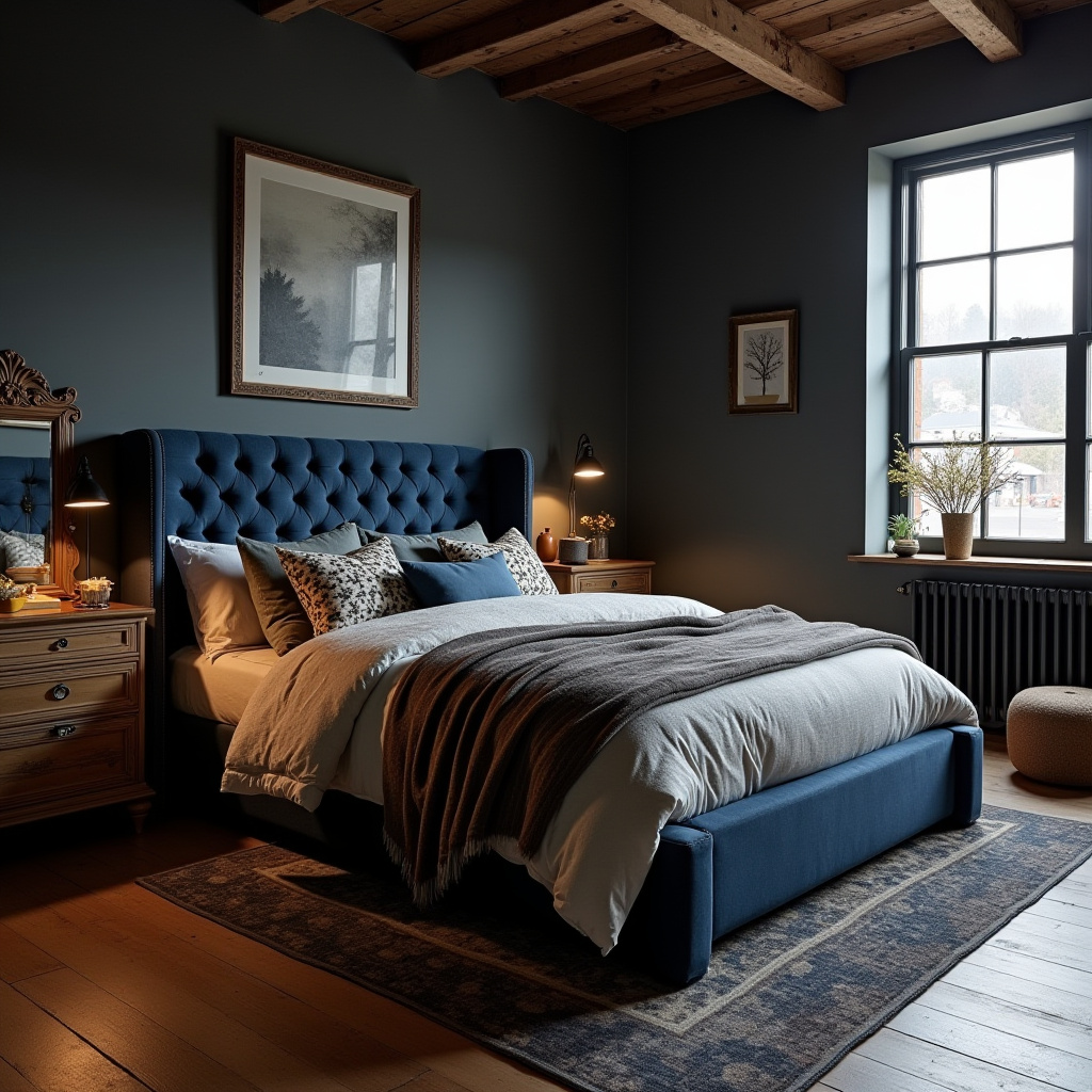 Dark Rustic Bedroom 24