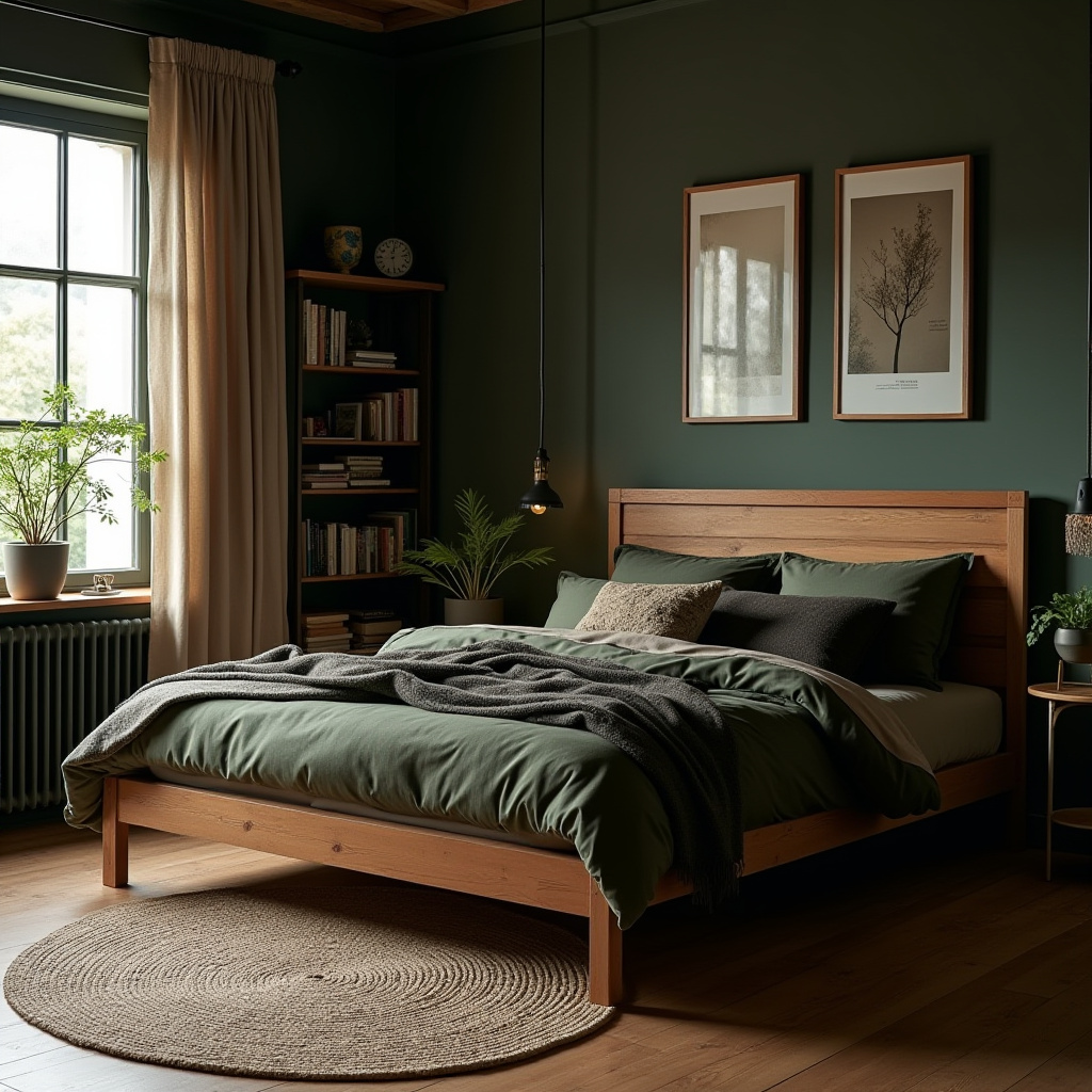 Dark Rustic Bedroom 25