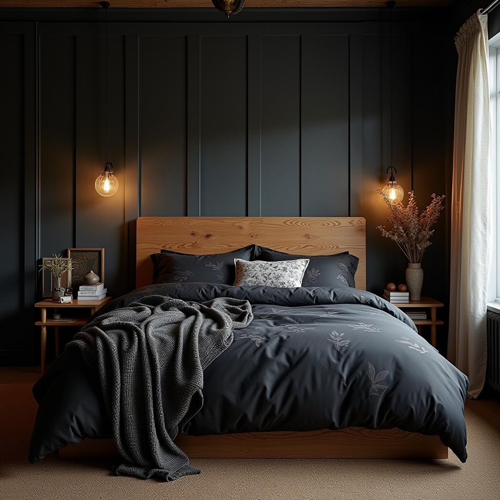 Dark Rustic Bedroom 29