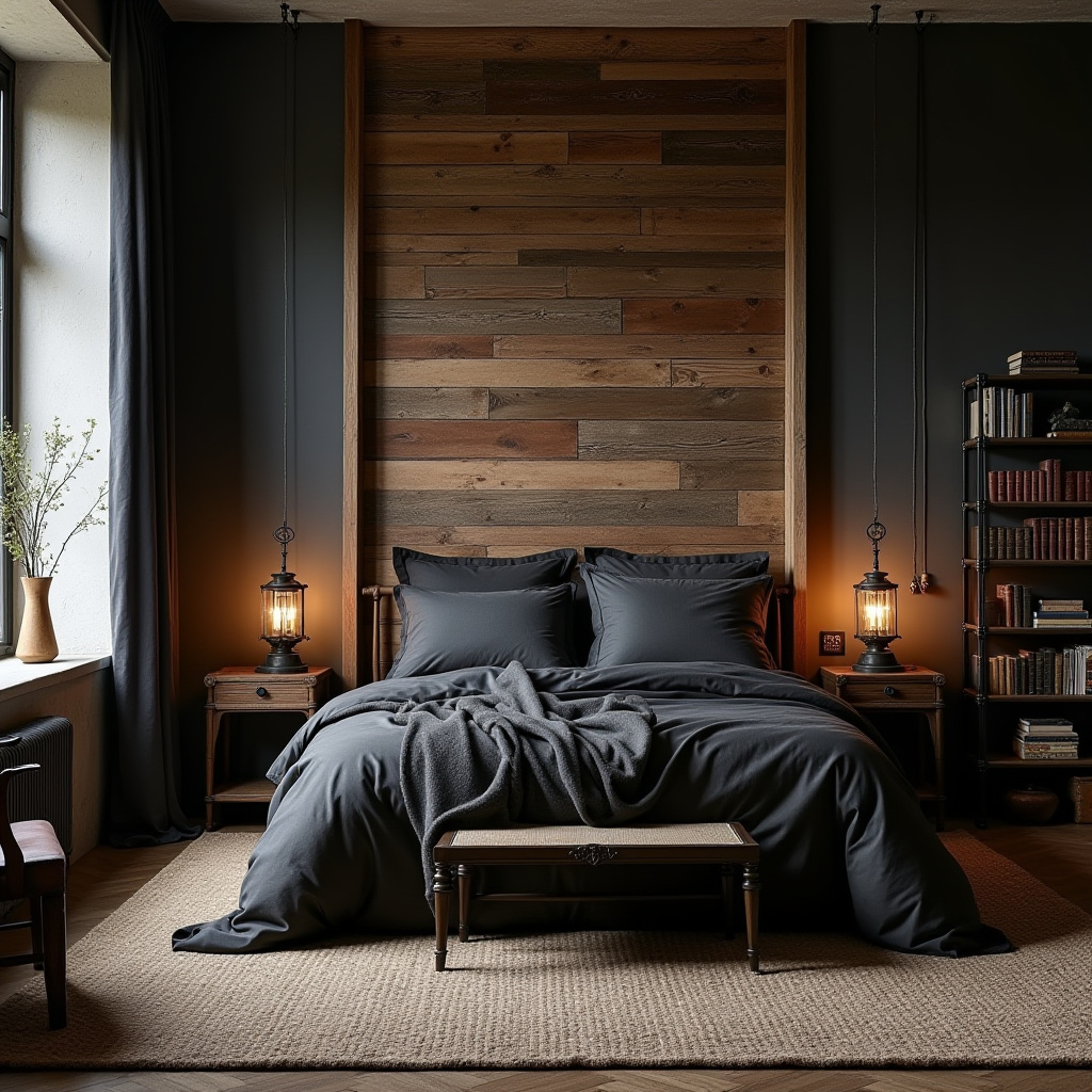 Dark Rustic Bedroom 6
