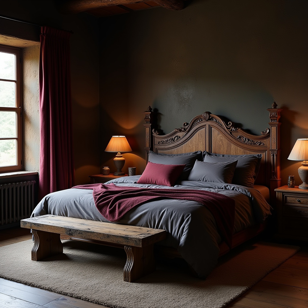Dark Rustic Bedroom 9