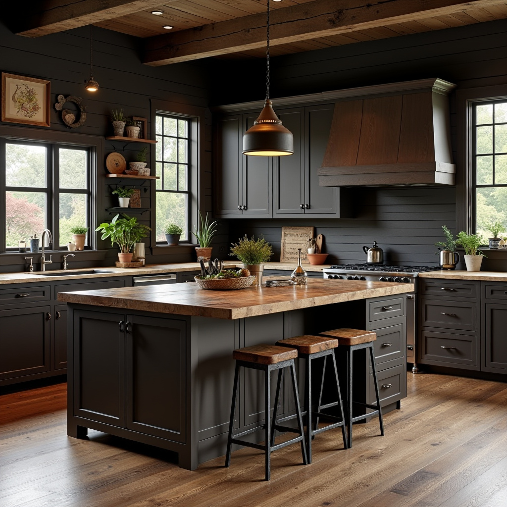 Dark Rustic Kitchen 12