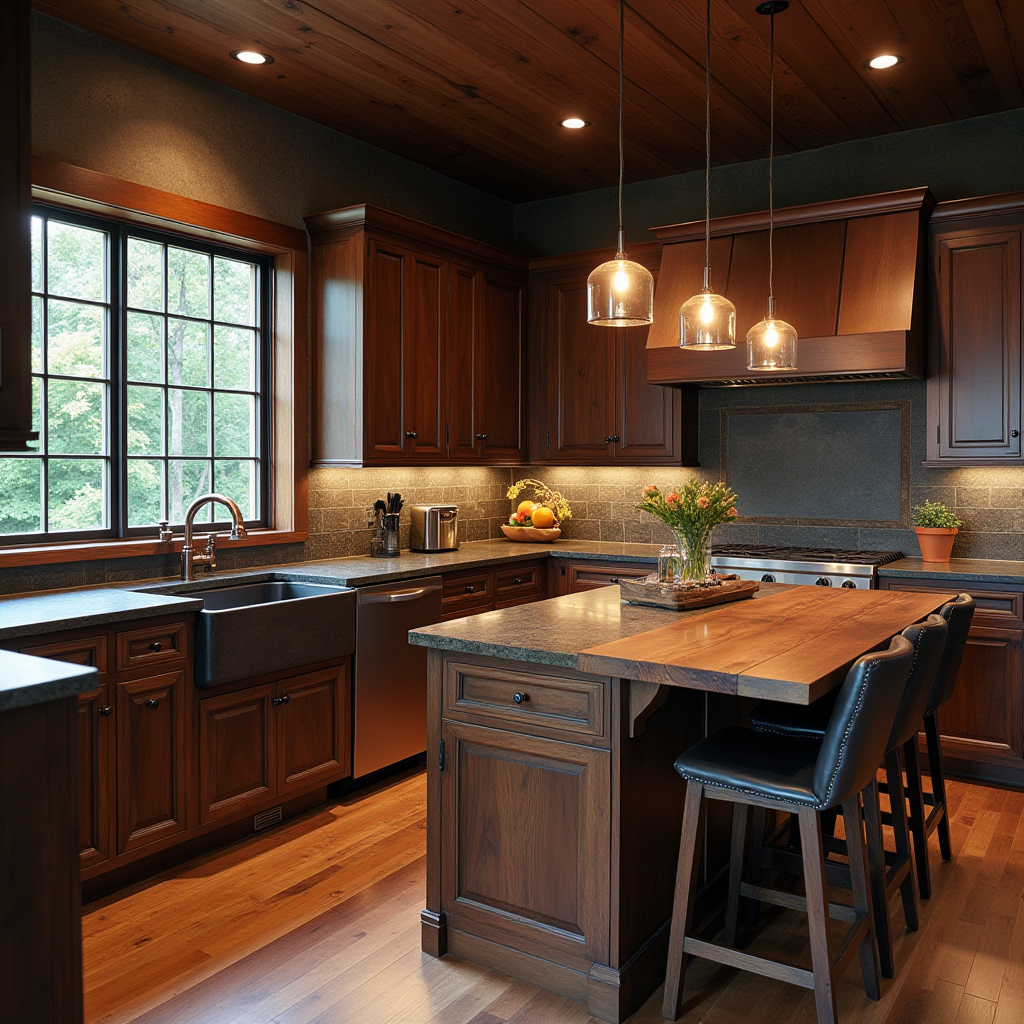 Dark Rustic Kitchen 14