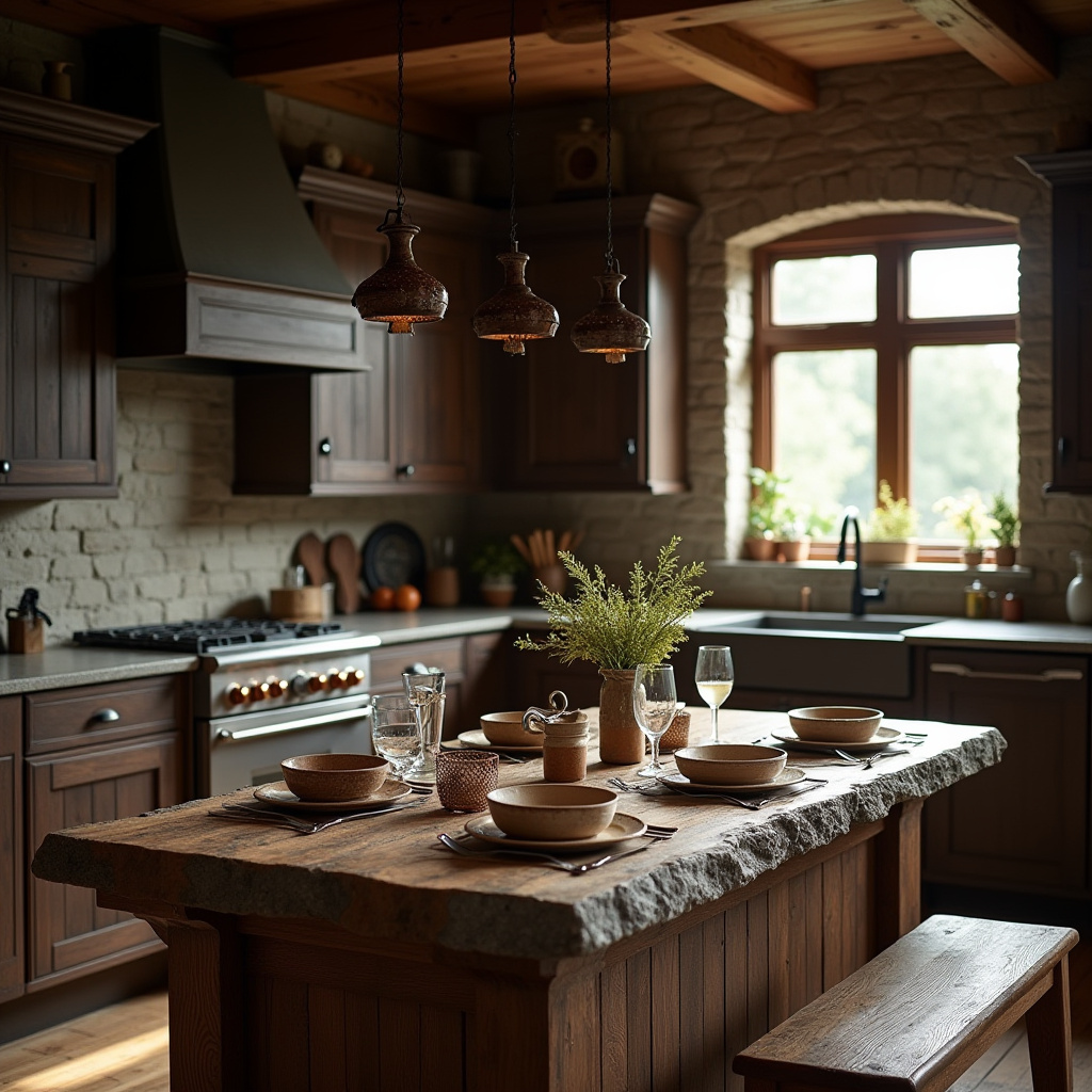 Dark Rustic Kitchen 19